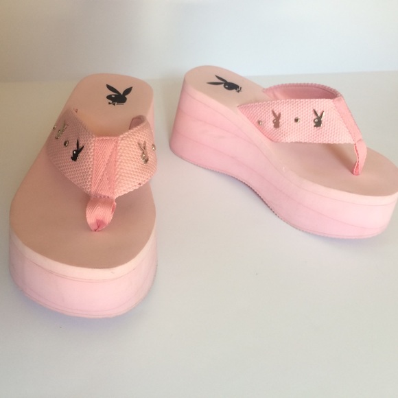 playboy platform sandals